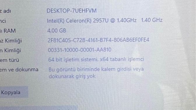Arkadaşlar bilgisayardan anlayan bakabilir mi?
