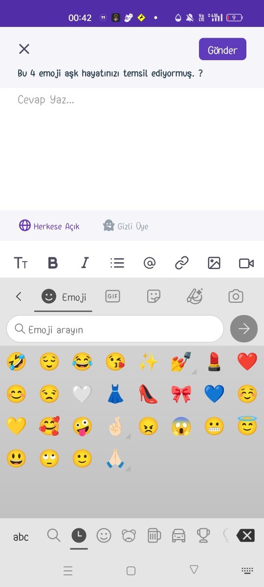 Bu 4 emoji aşk hayatınızı temsil ediyormuş. ?