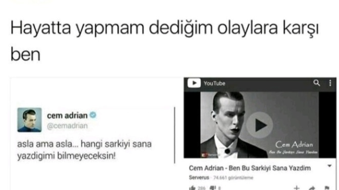 Bu hayatta "asla yapmam" dediğiniz bir şeyi yaptınız mı hiç?