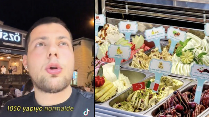 Alaçatı'da 2 adet külah dondurma 1.050 TL! Dondurmaya en fazla ne kadar verirsiniz?