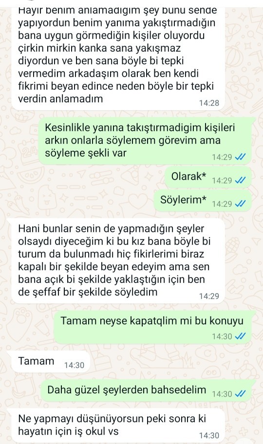 Konuştuğum kişinin fotoğrafını attım ve arkadaşımın tepkisi... Art niyet aramalı mıyım?