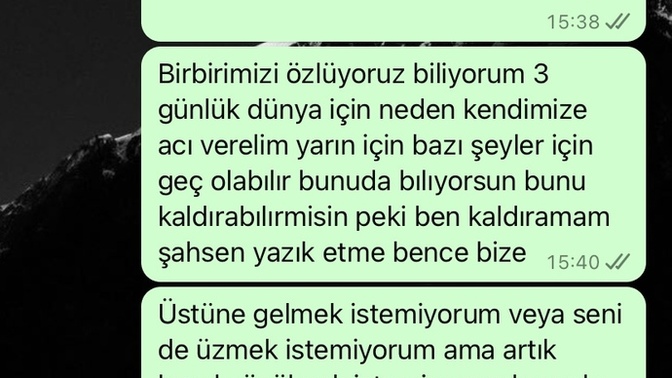 Siz olsanız şans verırmıydınız 4 sene burlıkteydık?