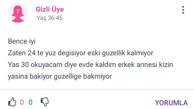 23 yaşında ilk üniversitemi okuyorum. Şöyle bir yoruma denk geldim, modum düştü. Haklı mı?