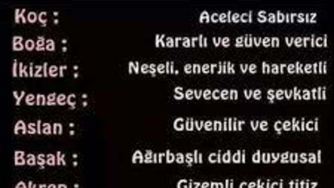 Burcunuza göre nasıl birisiniz?