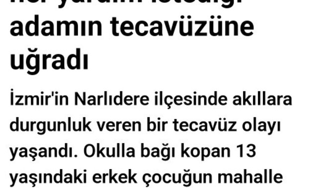 13 yaşındaki çocuk kahvede tecavuze uğradı yorumları bekliyorum?