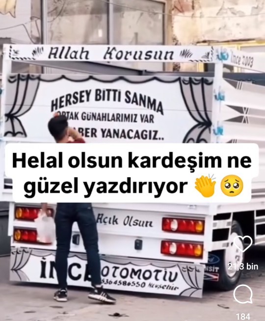 Arabanızın arkasına bir söz yazdıracak olsanız bu ne olurdu?