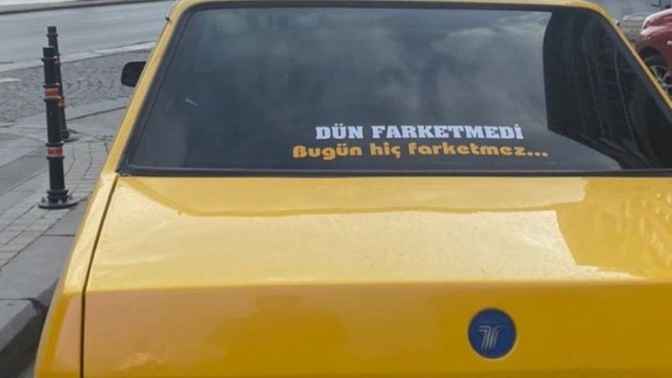 Arabanızın arkasına bir söz yazdıracak olsanız bu ne olurdu?