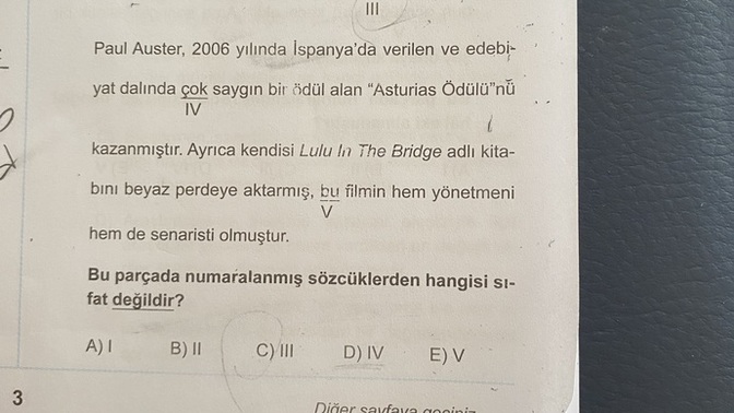 Dil bilgisi sorusu çözemiyorum. Bu soruyu çözer misiniz açıklamalı şekilde?