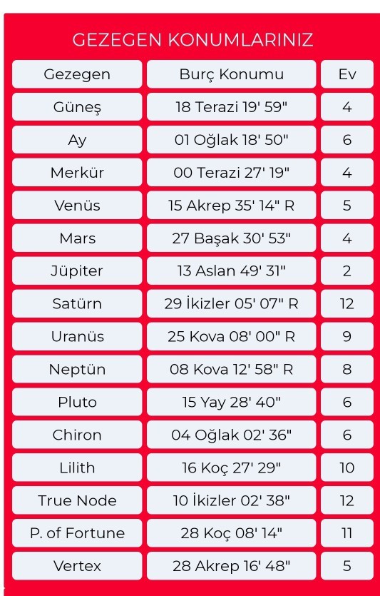 Bu doğum haritasından anlayan var mı?