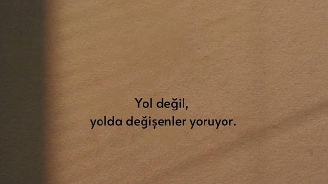 Yol mu sizi yoruyor yoksa birlikteyken değişenler mi?