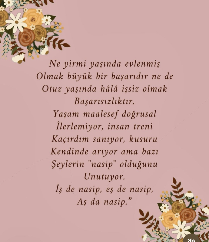 “Nasip” diyip geçebiliyor musunuz?