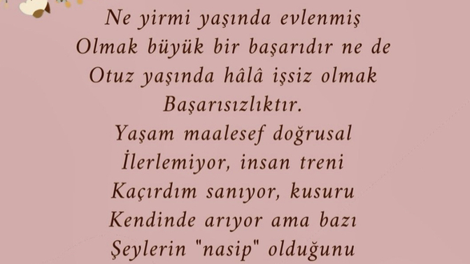 “Nasip” diyip geçebiliyor musunuz?