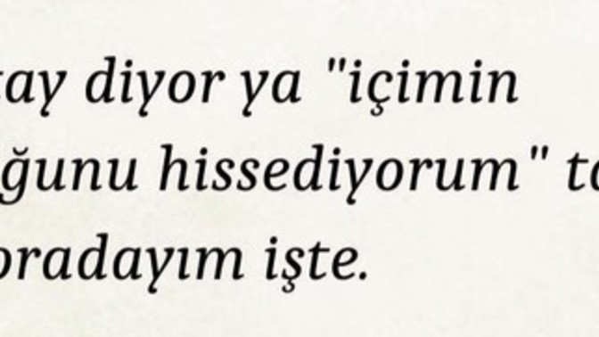 İçinizin yorulduğunu hissettiğiniz anlarda, kendinizi nasıl rahatlatıyorsunuz?