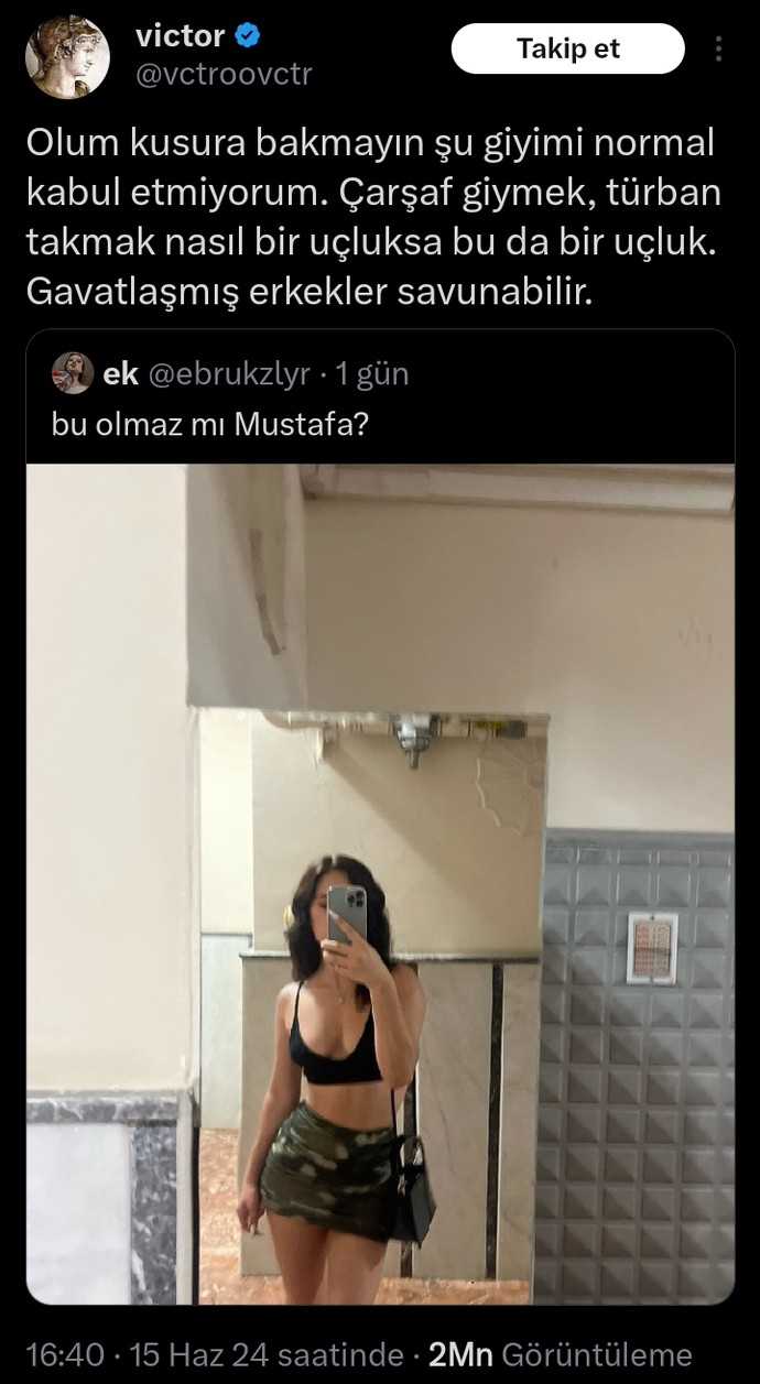 Twitterda şöyle bir şey gündemde! Bu giyim tarzını normal buluyor musunuz?