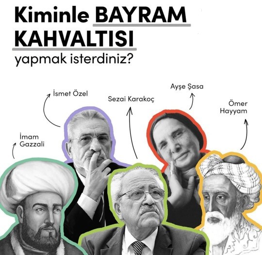 Kiminle bayram kahvaltısı yapmak isterdiniz?