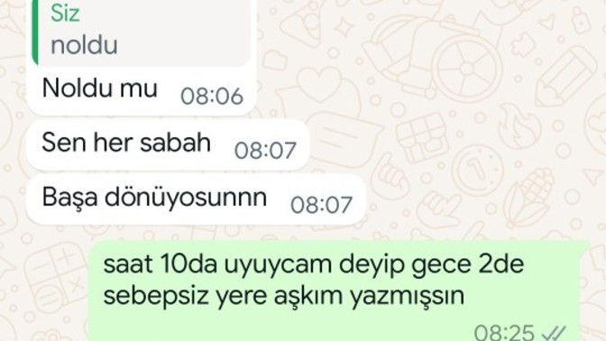 Aramızda detaydaki konuşma geçti. Sizce aldatıldım mı?