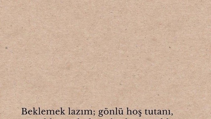 Bekle dese bekler misin?