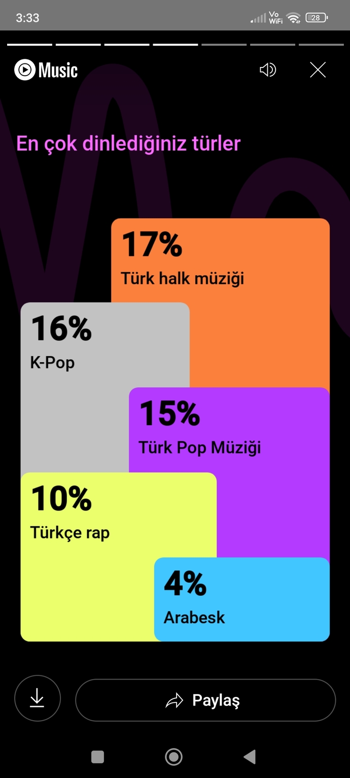 Müzik özetiniz nedir?