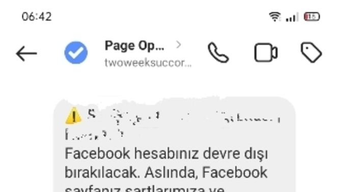 Böyle bir mesaj aldım. Dolandırıcı mı?
