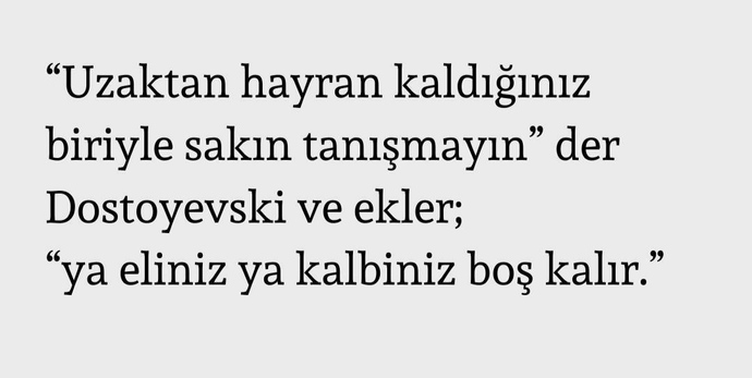 Tanımadığınız birine hayran olabilir misiniz?