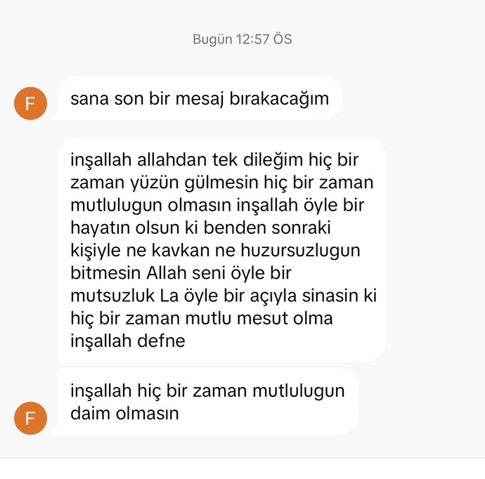 Aşagıda yazan mesaja karşılık vermem gerekiyor mu?