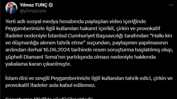 Son Dakika: Diamond Tema Hakkında Yakalama Kararı Çıkartıldı, Ne Düşünüyorsunuz?