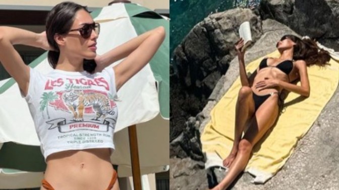 Oyuncu Dilan Çiçek Deniz'den birbirinden iddialı tatil pozları! Sence nasıl olmuş?