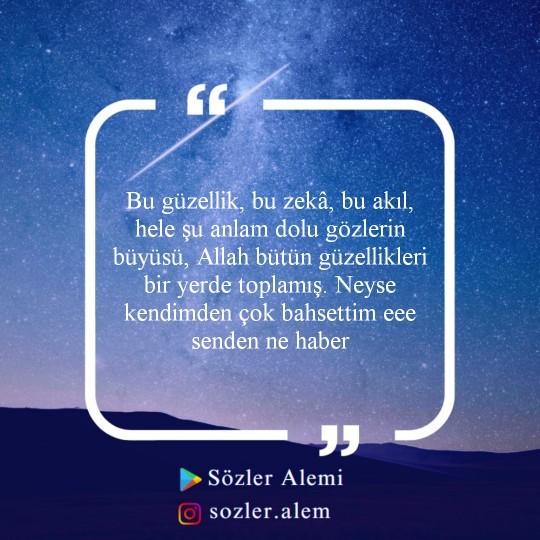 Kendini över misin?