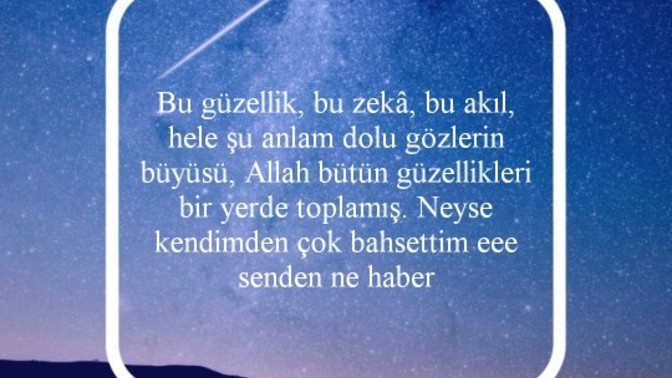 Kendini över misin?