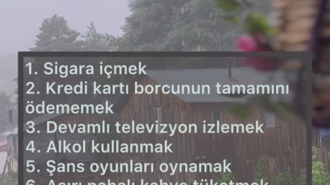 Bu maddeler sizce fakirlik göstergesimi?