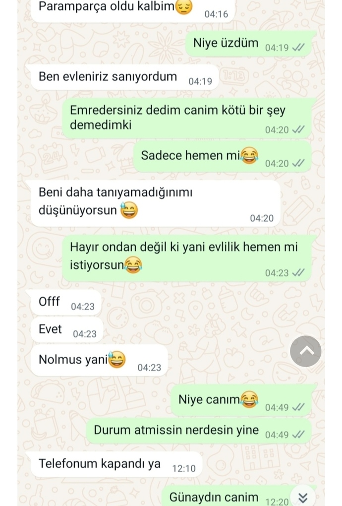 Arkadaşlar neden bir erkek böyle der sizce?
