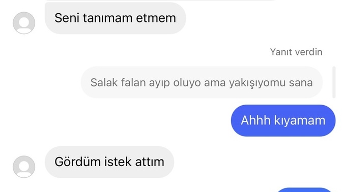 Sade beni takip eden kişi kimdir ya offf?