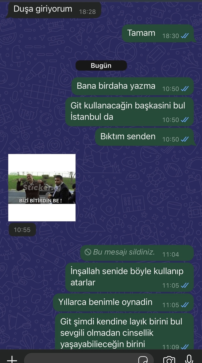 Eski sevgilim artık dalga geçiyor?