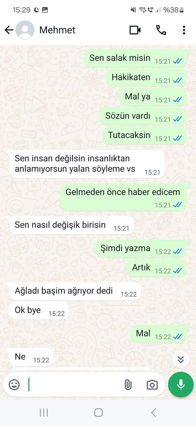 DDurduk yere arayip aglatti?