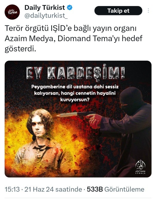 IŞİD de diamond temaya savas acmis, duydunuz mu?
