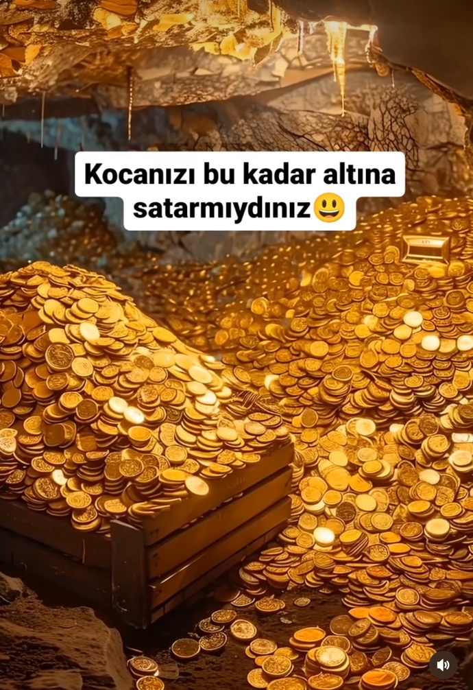 Kocanızdan veya sevgilinizden bir oda dolusu altın karşılığı ayrılırmısınız?