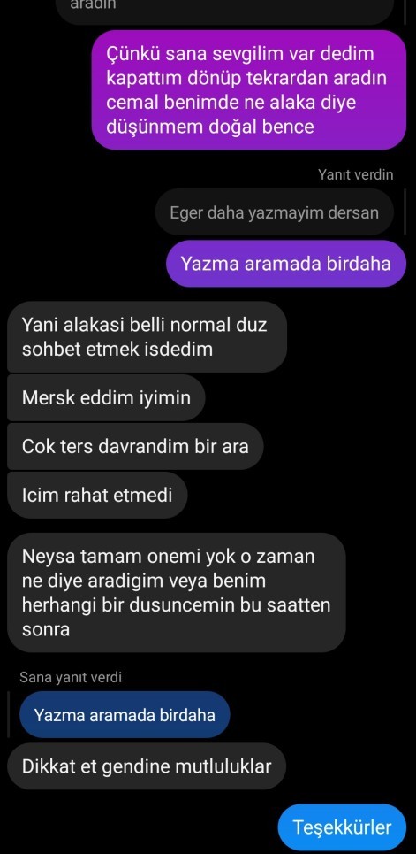 Eski sevgilim aradı mesaj attı sevgilime söyleyeyim mi lütfen yardım?