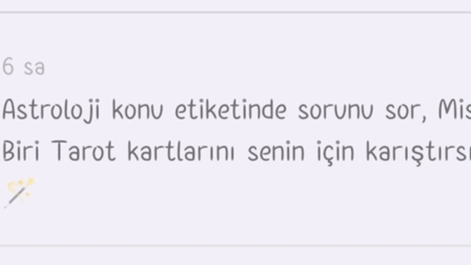 Mistik biri tarot falı bakacakmış, bakabilir misin mistik hanım?