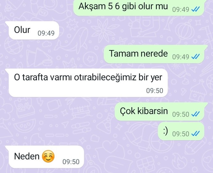 Ilk defa buluşuyoruz. Ortada bir yer belirlemek yerine o tarafta var mı bir yer demesi neden bu kadar etkiledi beni 🥲?