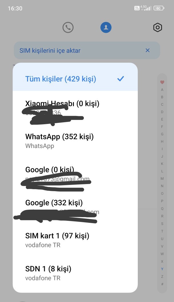 Rehberinde kaç kişi var?