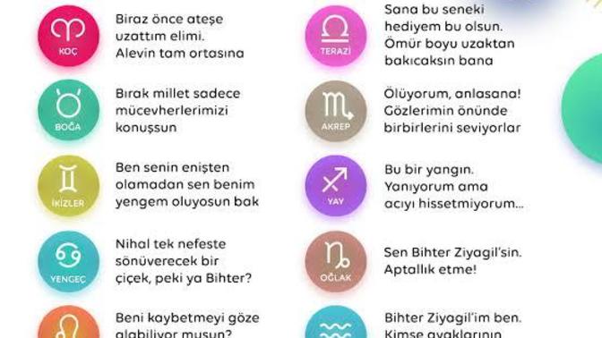 Burcuna göre hangi Aşk-ı Memnu repliğini söylüyorsun?