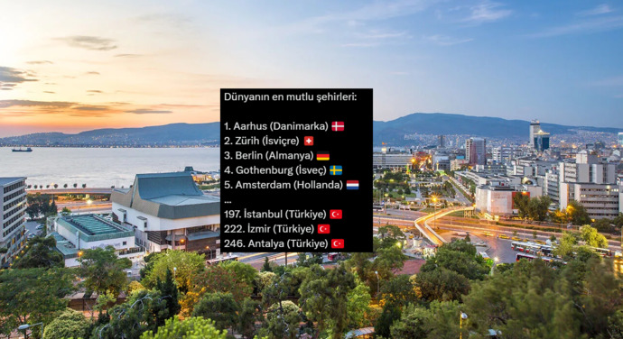 Dünyanın en mutlu şehirleri arasında Türkiyeden 3 şehir var. Mutlu musunuz?