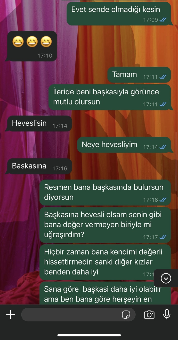 Eski sevgilimin söyledikleri çok ağır değil mi?
