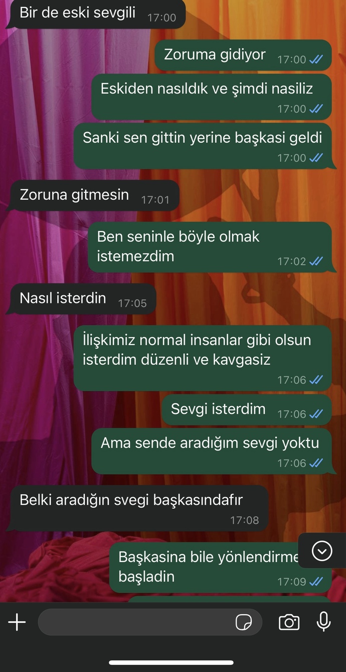 Eski sevgilimin söyledikleri çok ağır değil mi?