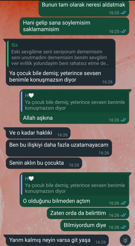 Eski sevgilimle ayrılık noktasına geldik bazı şeylerden emin olamıyorum yardımcı olur musunuz lütfen?