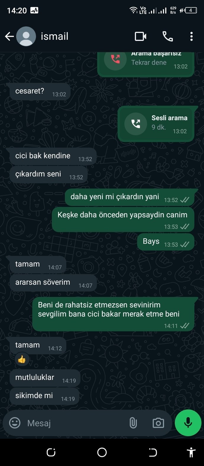 Biraz kudurmuş olabilir mi?