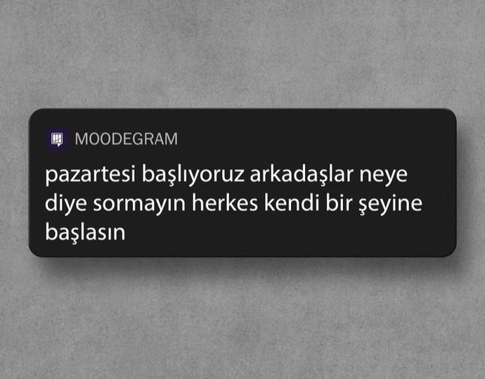 Nasıl geçiyor pazartesisiniz?