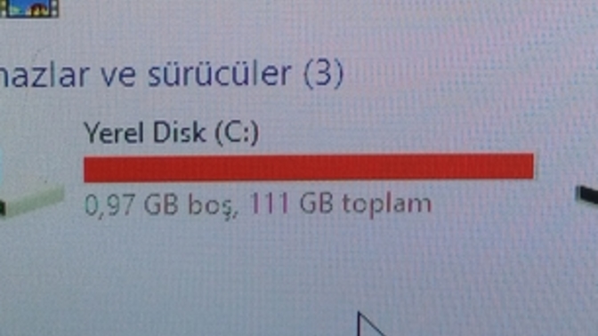 Bilgisayarımda c disk ful dolu d ye aktarabilirmiyim?