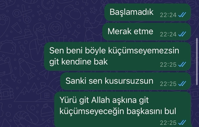 Eski sevgilimle ilk defa yakınlaştık ve pişman oldum sizce çok ukala değil mi?