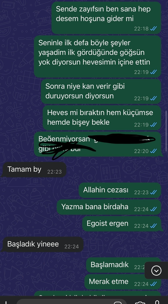 Eski sevgilimle ilk defa yakınlaştık ve pişman oldum sizce çok ukala değil mi?
